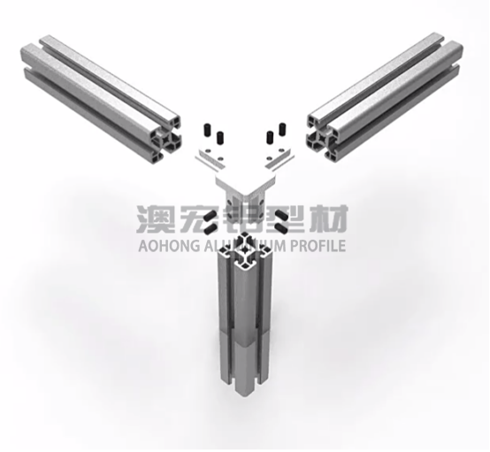 鋁型材配件 使用在正方形型材，30鋁型材或40鋁型材框架中，兩根橫向型材減去30、40mm，立柱減去一定的厚度距離，搭配頂絲擰緊固定。<br />
	<p>
		        澳宏鋁業(yè)是鋁型材廠家，專注鋁型材定制，其鋁型材型號(hào)和鋁型材配件齊全，想了解更多鋁型材連接方式，歡迎電詢：13381909160。
	</p>
	<p>
		<br />
	</p>
	<p>
		<br />
	</p>
	<p>
		<br />
	</p>
<div style=